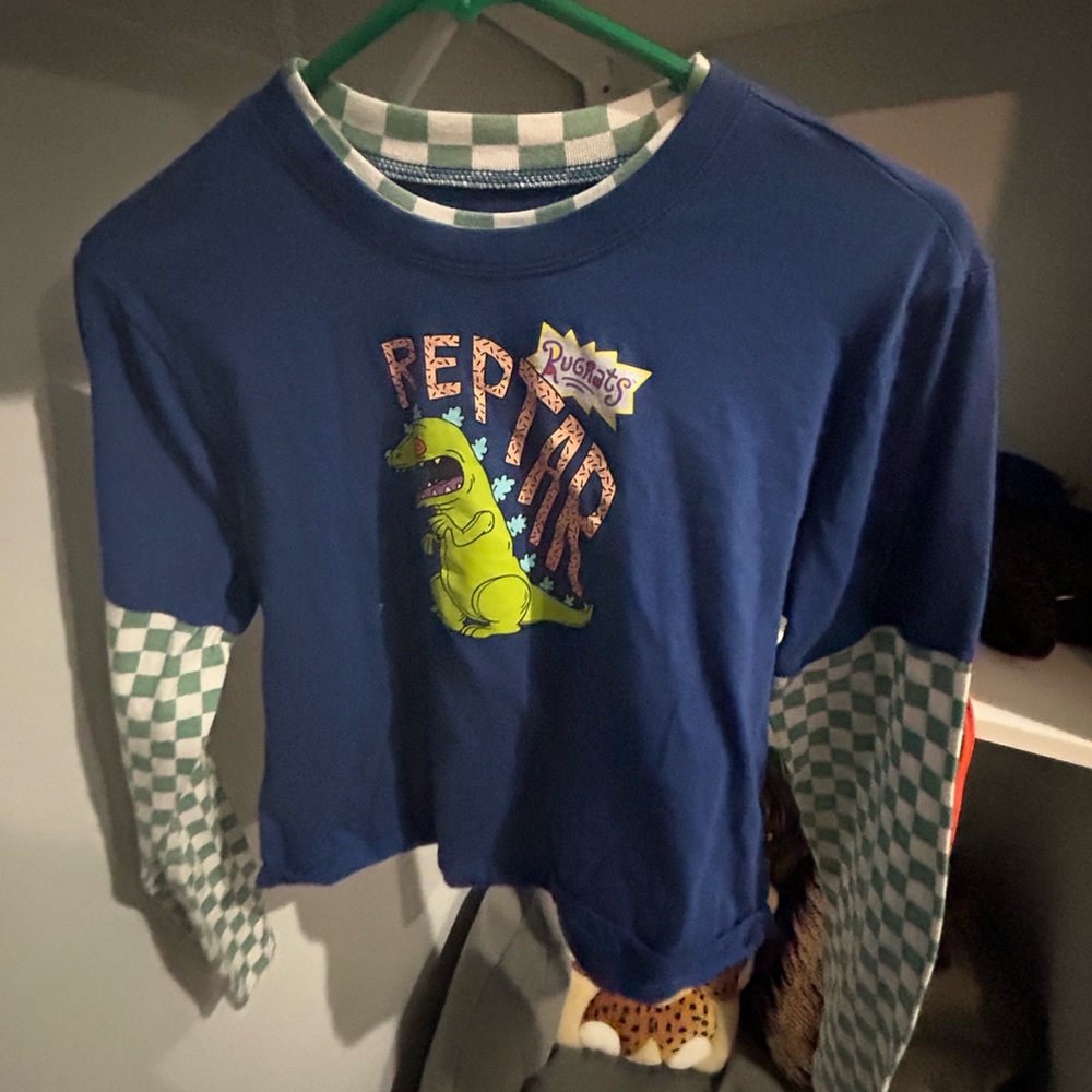 Nickelodeon RugRats REPTAR LongSleeve Double shirt